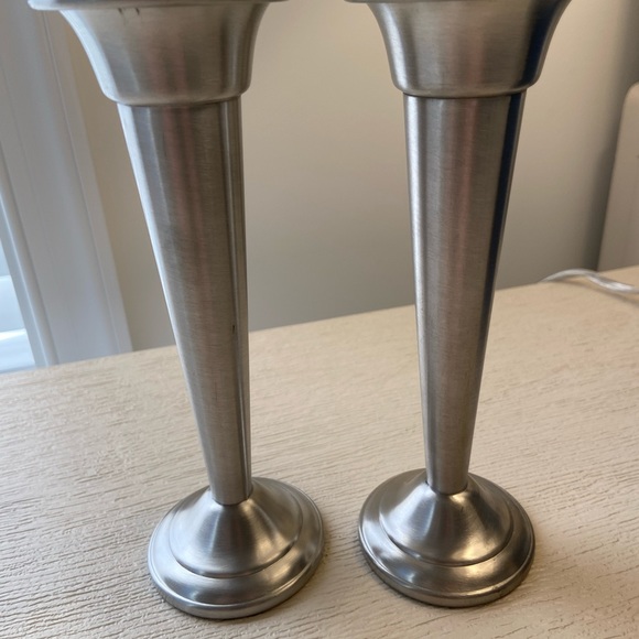 VINTAGE PEWTER CANDLESTICK HOLDERS - Picture 2 of 6